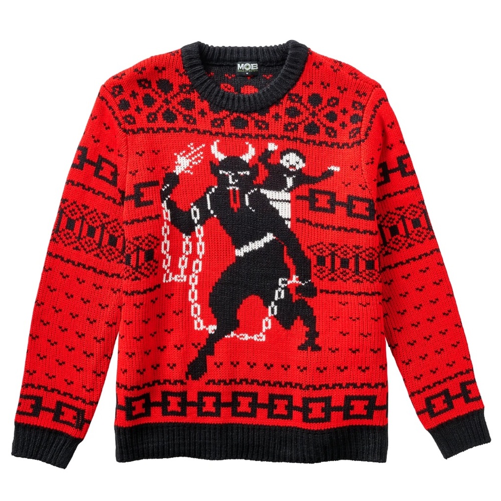 NEW Krampus the Christmas Devil Sweater Size XL from Middle of Beyond - *NEW*